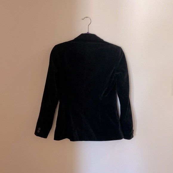 Vintage black velvet blazer - Picture 2 of 2